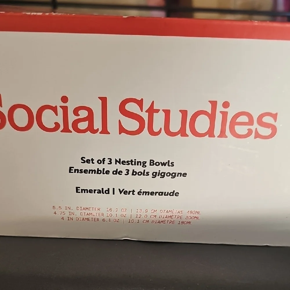 Emerald Nesting Bowls Set By Social Studies